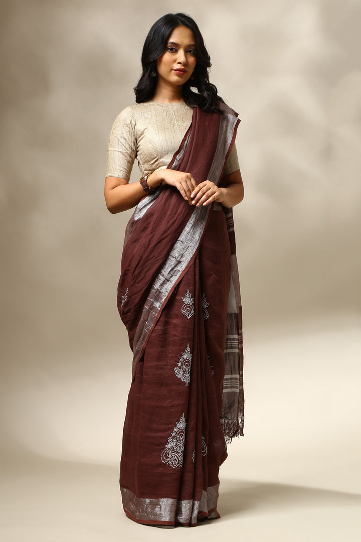 Chhaya Linen Saree