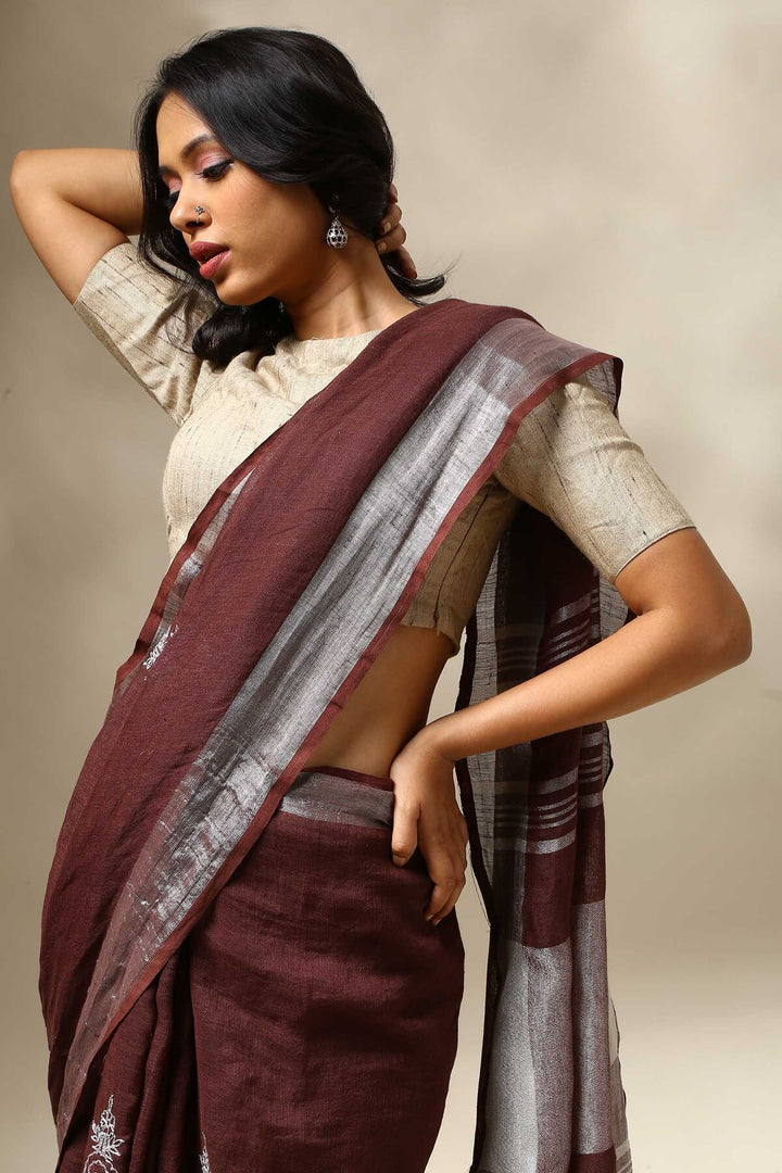 Chhaya Linen Saree