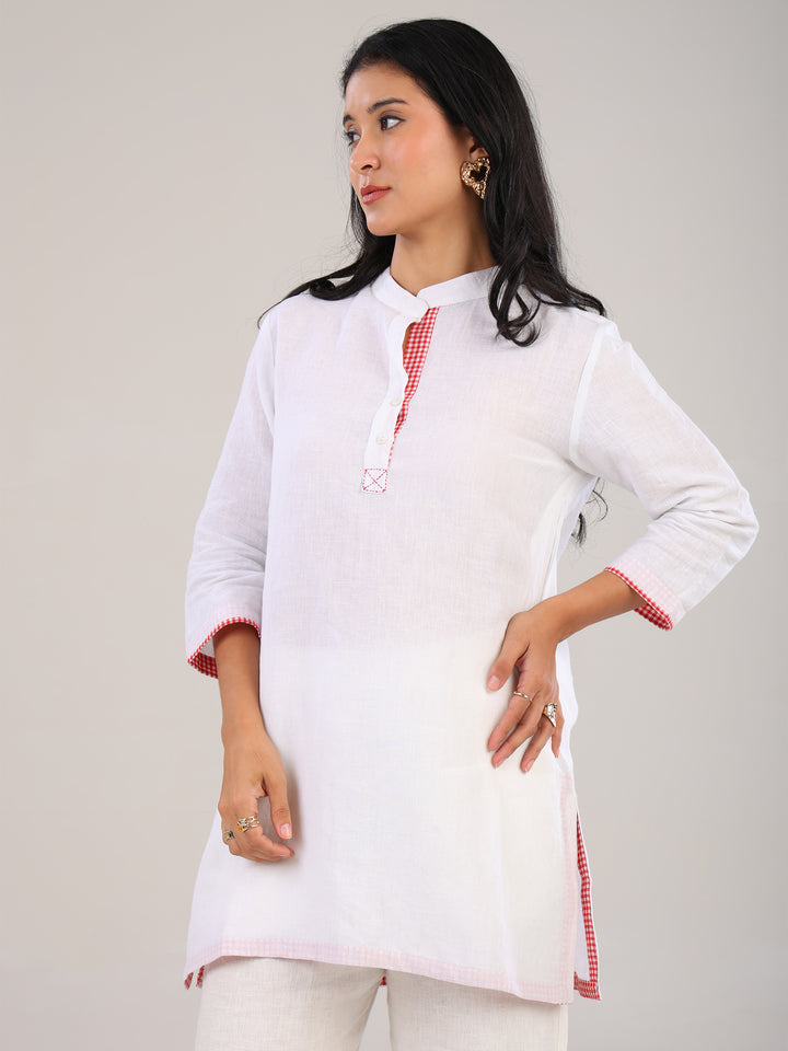 Talia White Band Collar Cord-Set