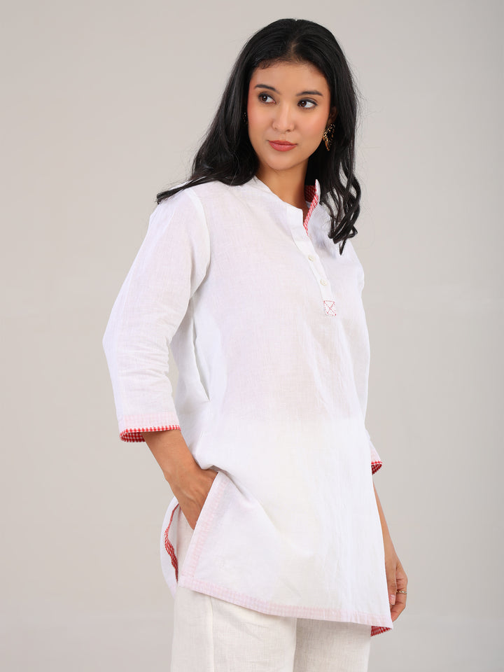 Talia White Band Collar Cord-Set