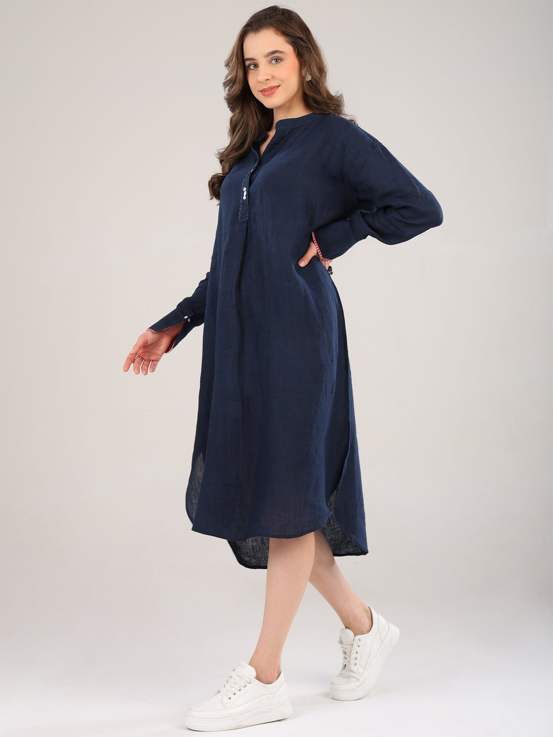 Yara Navy Blue Tunic Dress