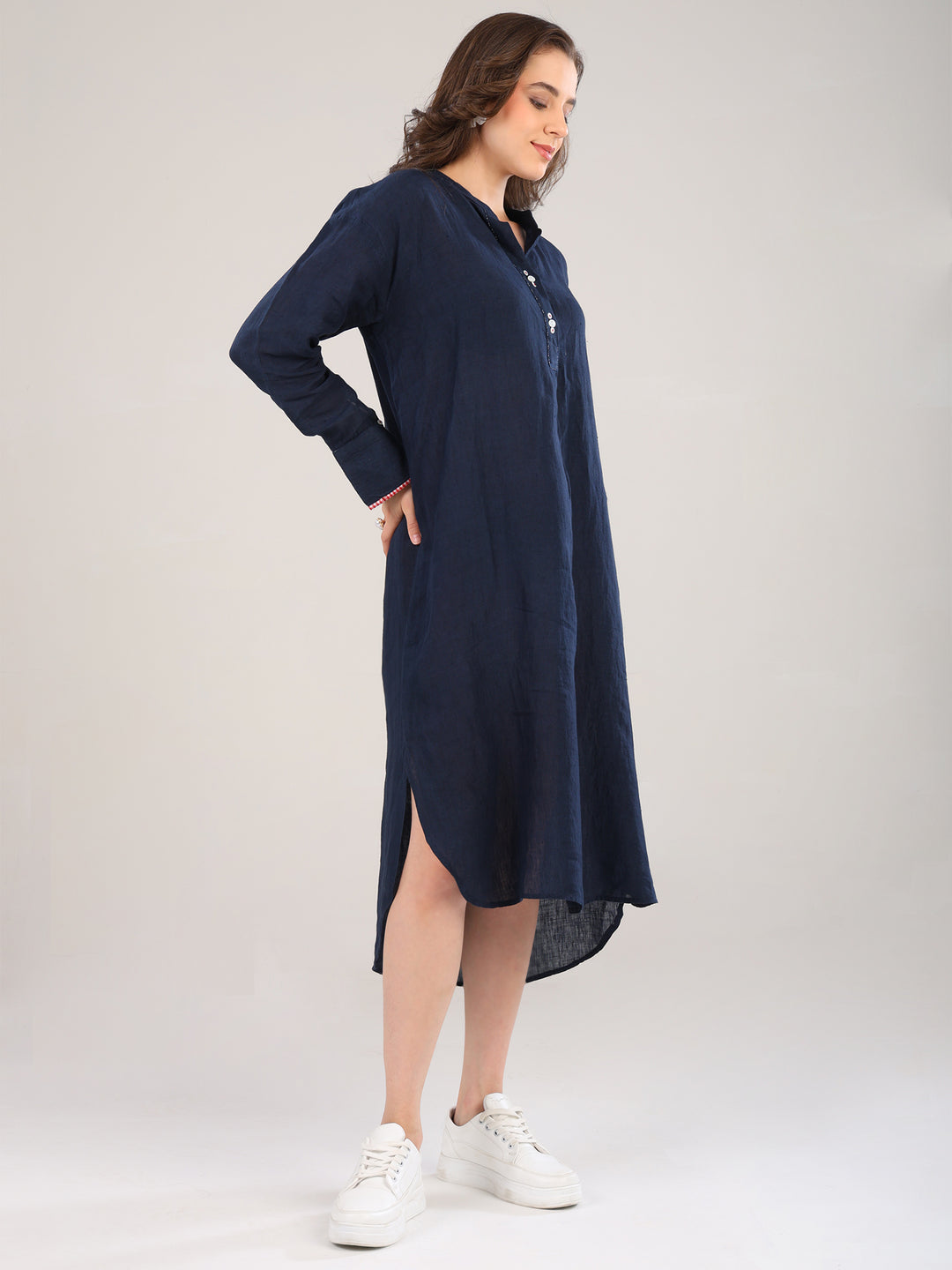 Yara Navy Blue Tunic Dress