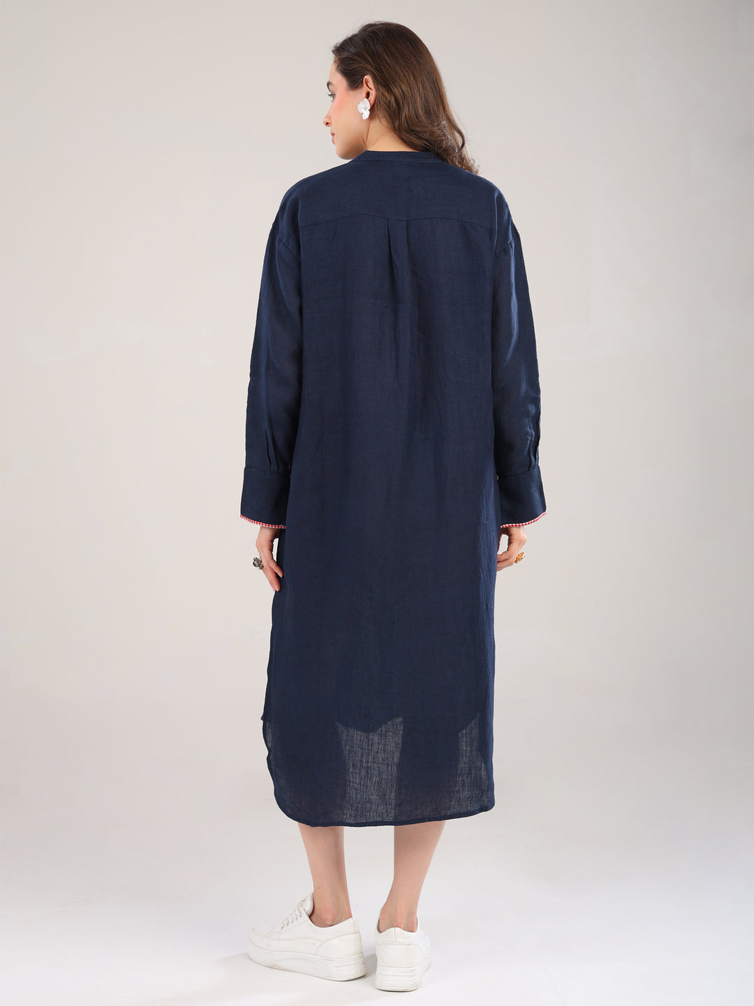Yara Navy Blue Tunic Dress