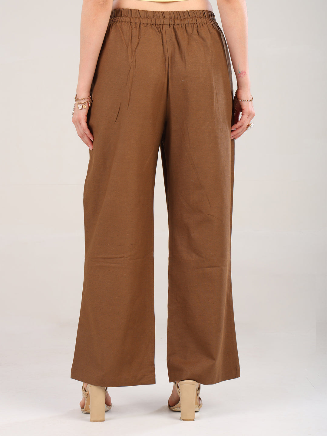 Noa Brown Pure Linen Pant