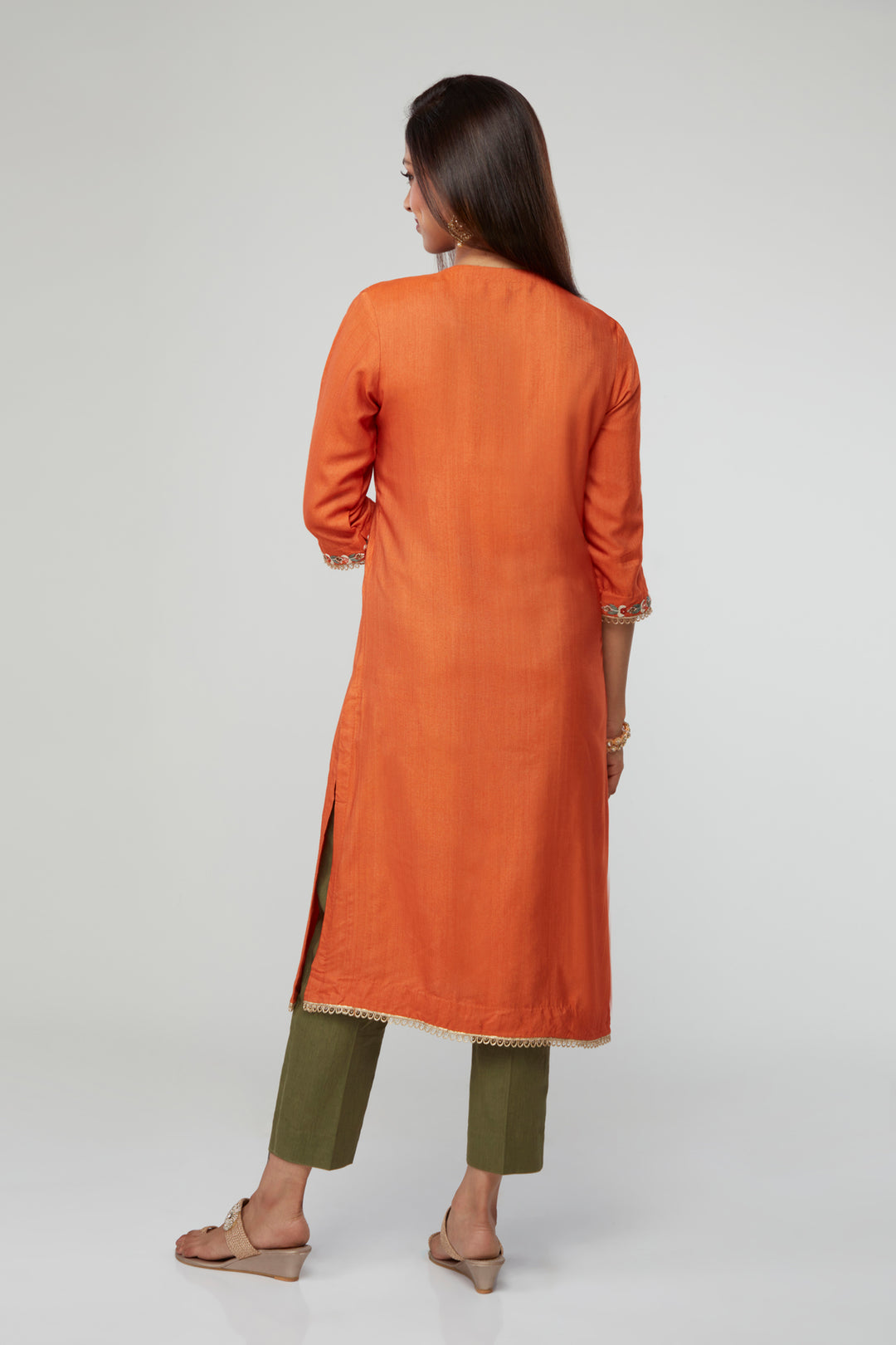 Baijanti Silk Kurti  Set