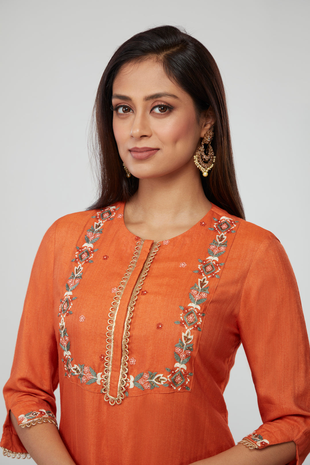 Baijanti Silk Kurti  Set