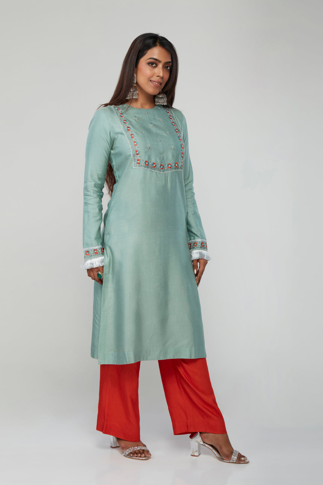 Omaira Silk Kurti Set