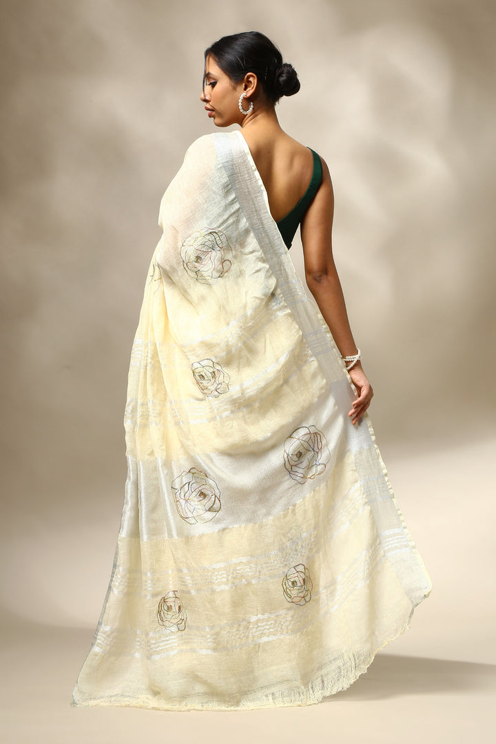 Gulparna Linen Saree