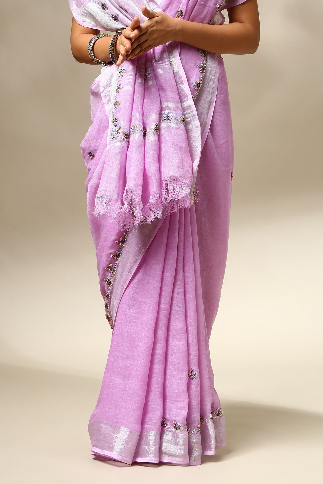 Manjari Linen Saree