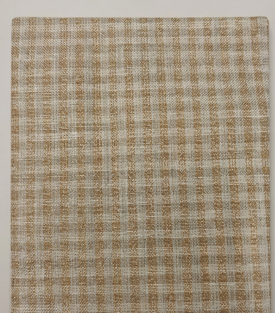 Premium Lurex Check Linen Fabric