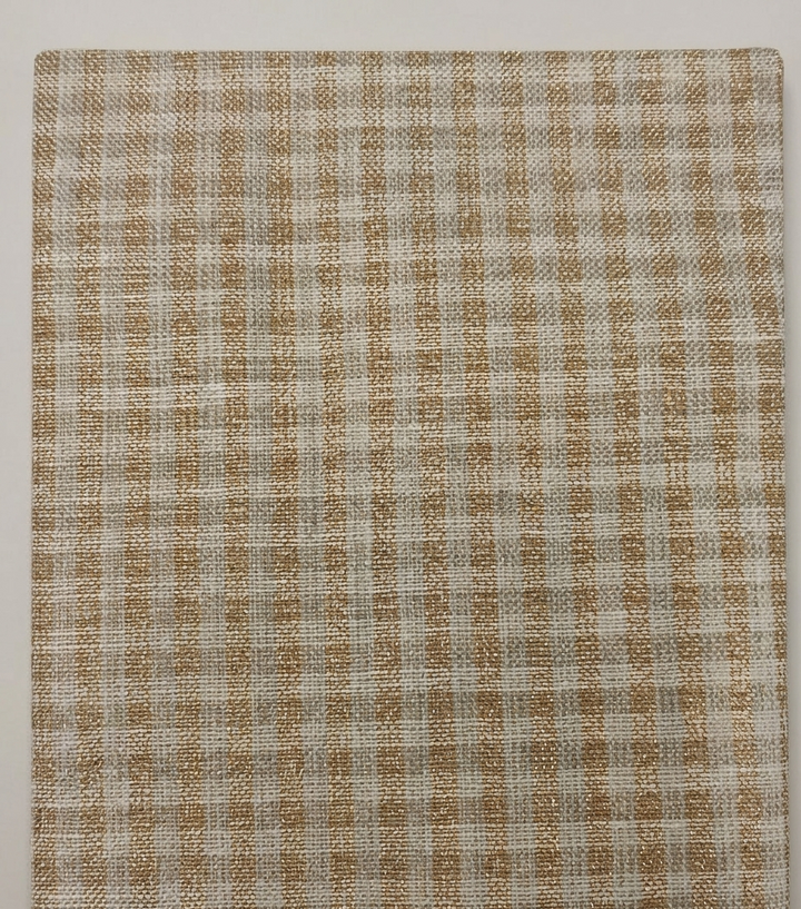 Premium Lurex Check Linen Fabric