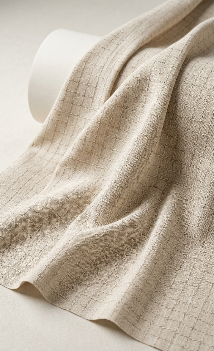 Check Dobby 100% pure linen
