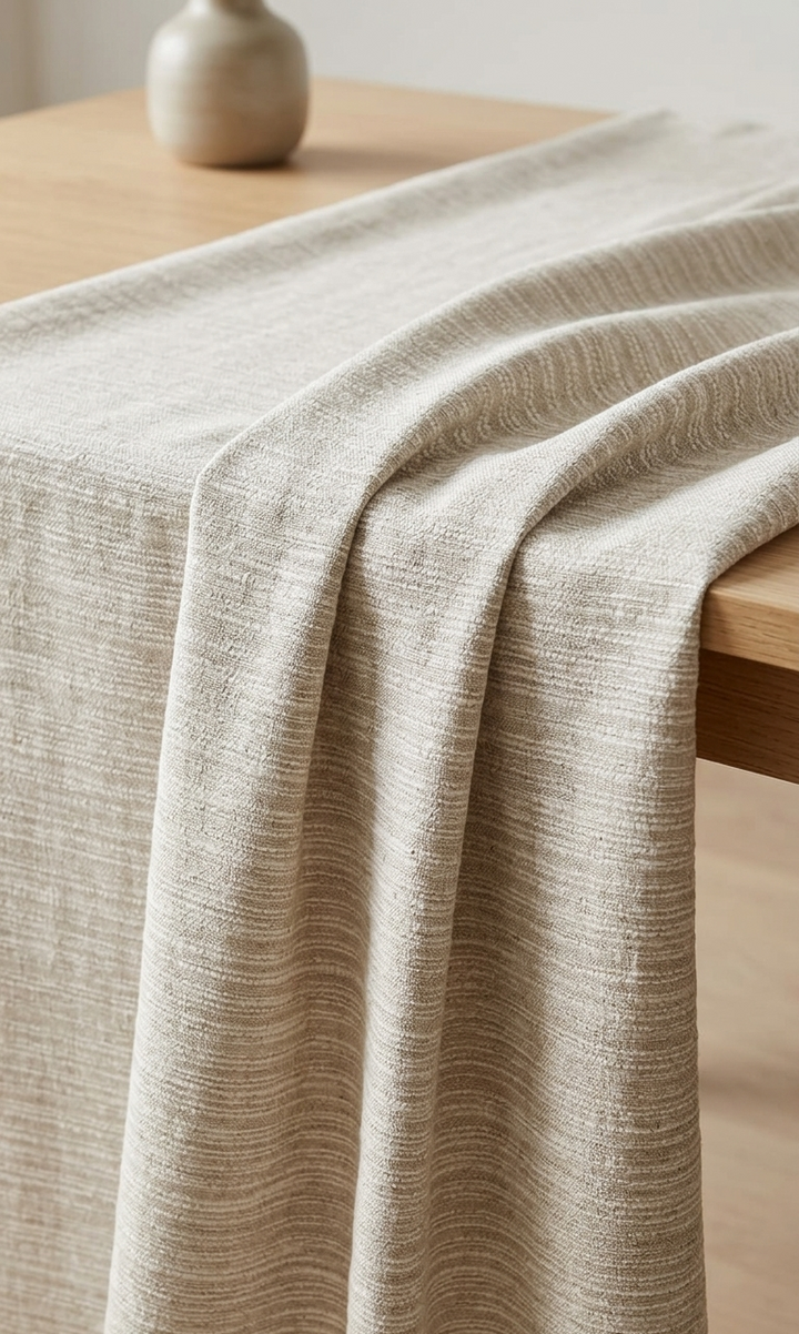 Linen Cotton Poly Blend – Versatile Comfort Weave