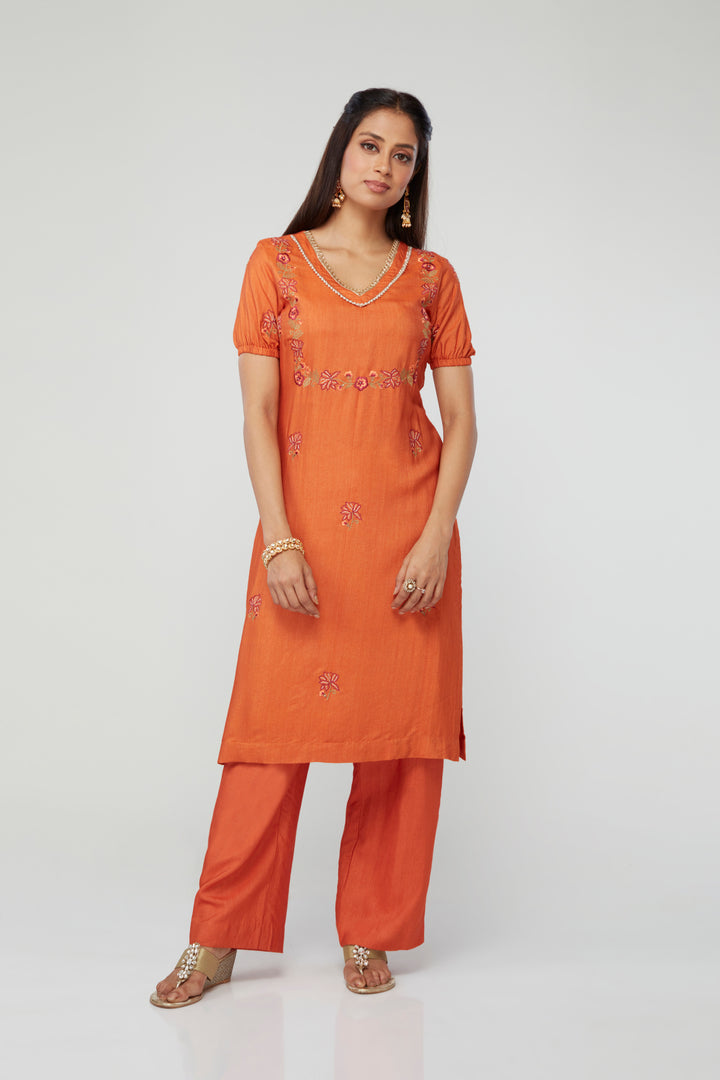 Udyati Silk Kurti Set