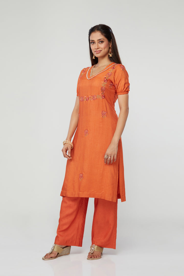 Udyati Silk Kurti Set