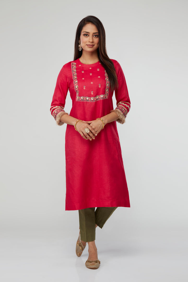 Aabha Silk Kurti Set