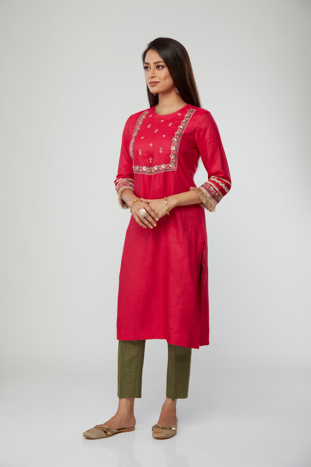 Aabha Silk Kurti Set