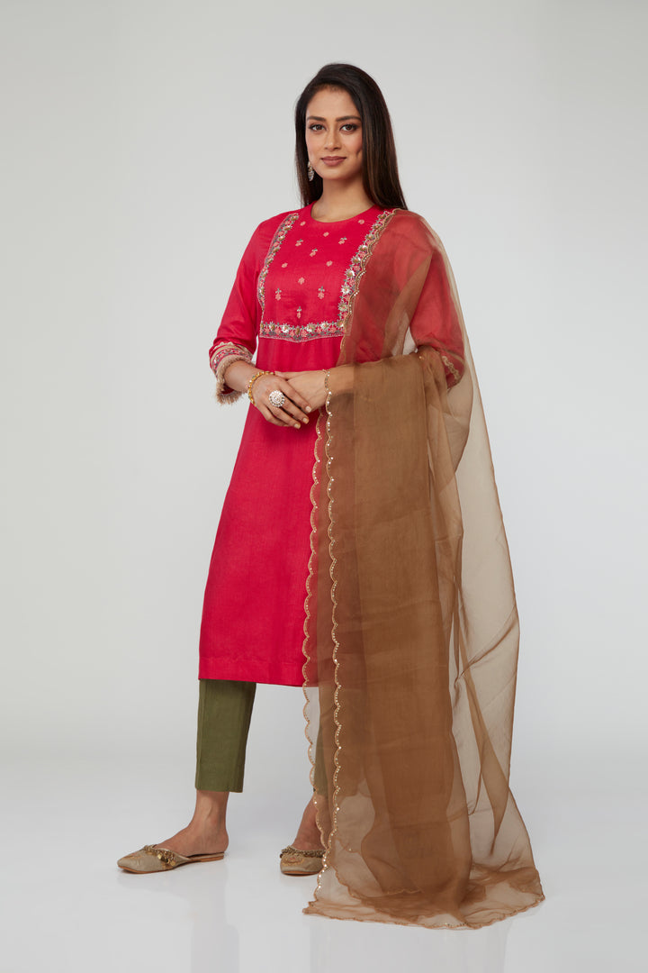 Aabha Silk Kurti Set